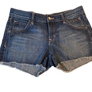 Old Navy Low Rise Denim Shorts Size 6 Dark Wash